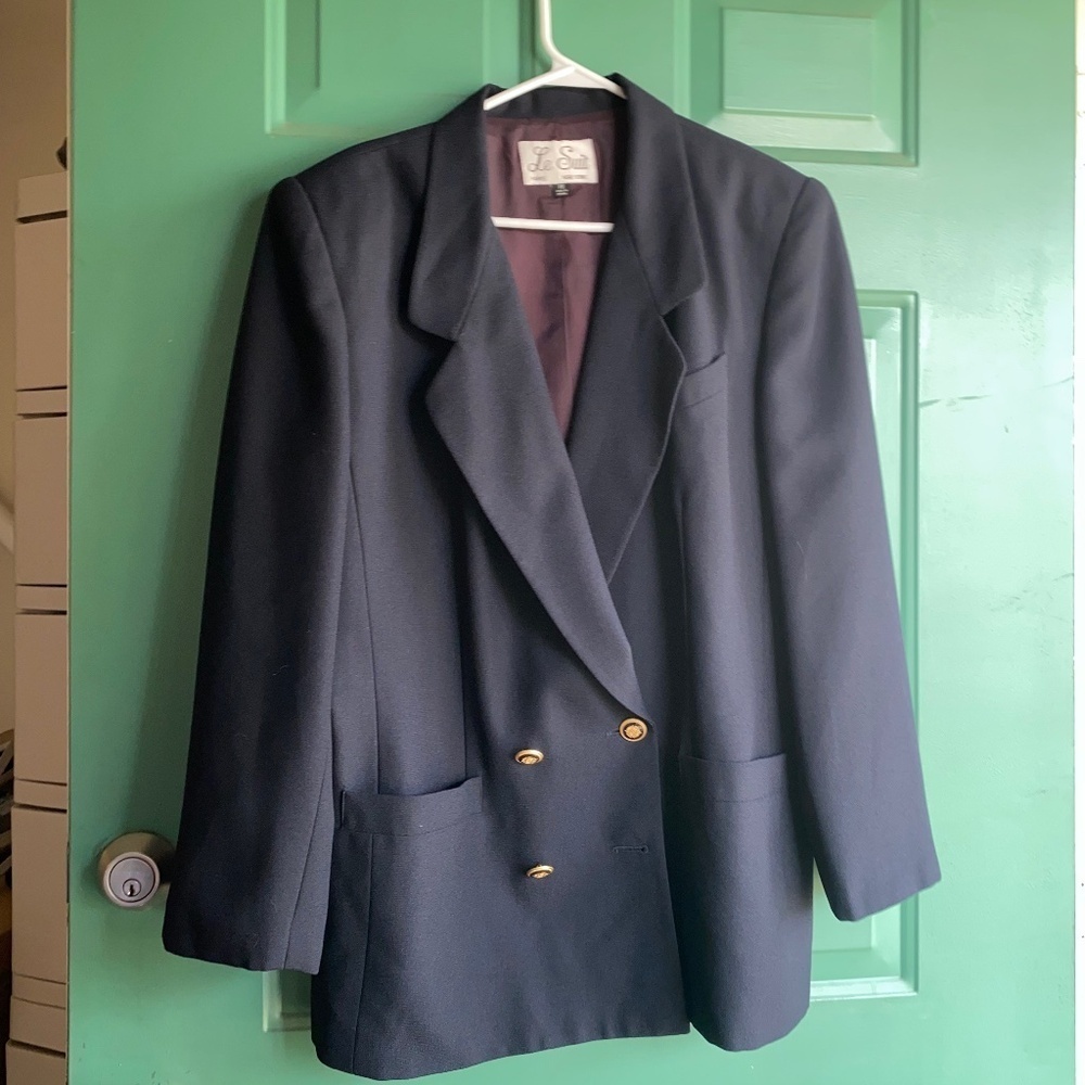 Le Suit size 18 navy business suit